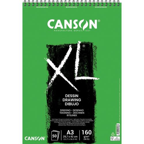 [705019] CANSON Bloc de 50 feuilles de papier dessin XL DESSIN 10 160g A3