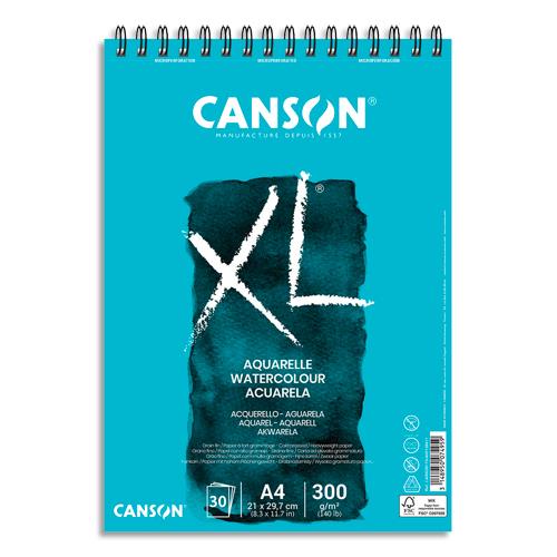 [705020] CANSON Bloc de 30 feuilles de papier dessin XL AQUARELLE 300g grand format A4