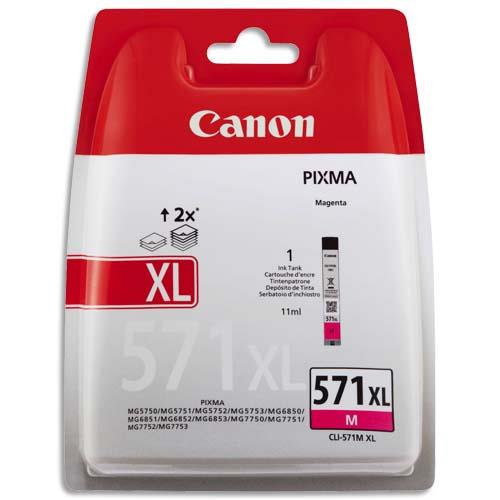 [705221] CANON Cartouche Jet d'encre CLI-571XL Magenta 0333C001AA (dont eco-taxe de 0,01 €)