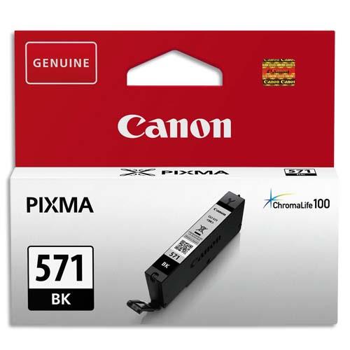 [705224] CANON Cartouche Jet d'encre CLI-571 Noir 0385C001AA (dont eco-taxe de 0,01 €)