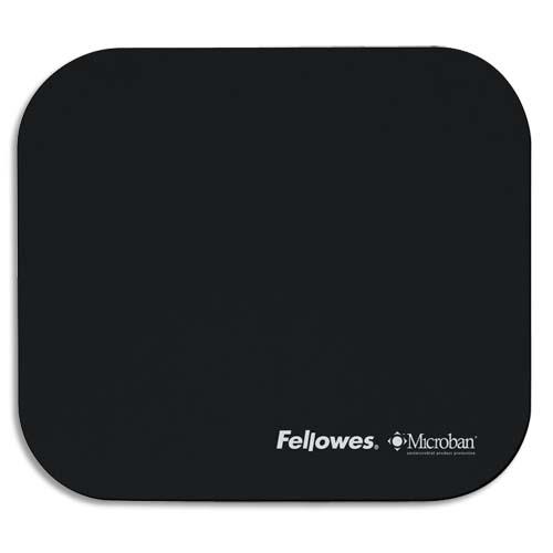 [705341] FELLOWES Tapis de souris antibactérien Noir Microban 5933907