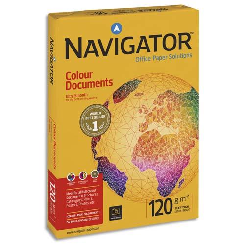 [705431] NAVIGATOR Ramette 500 feuilles papier extra Blanc Navigator Colour Document A3 120G CIE 169
