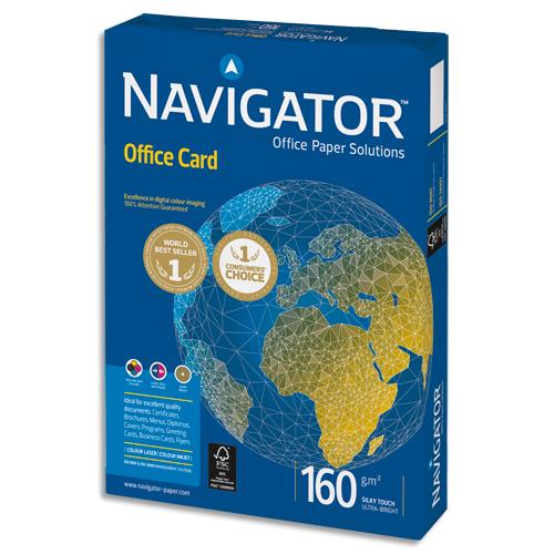 [705434] NAVIGATOR Ramette 250 feuilles papier extra Blanc Navigator Office Card A4 160G CIE 169