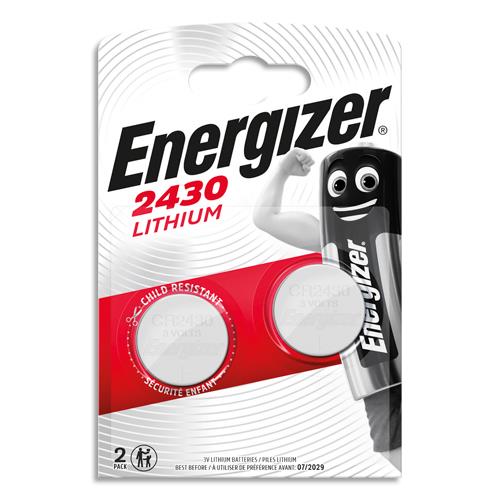 [705500] ENERGIZER Pile Lithium CR2430 FSB2, pack de 2 piles