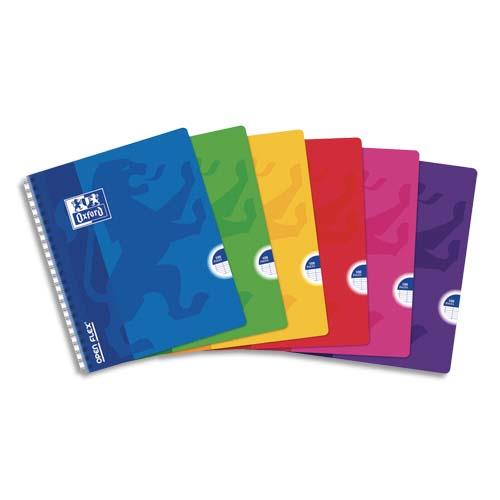 [139780] OXFORD Cahier OpenFlex spiralé 100 pages 17x22cm grands carreaux Seyès. Couverture polypro