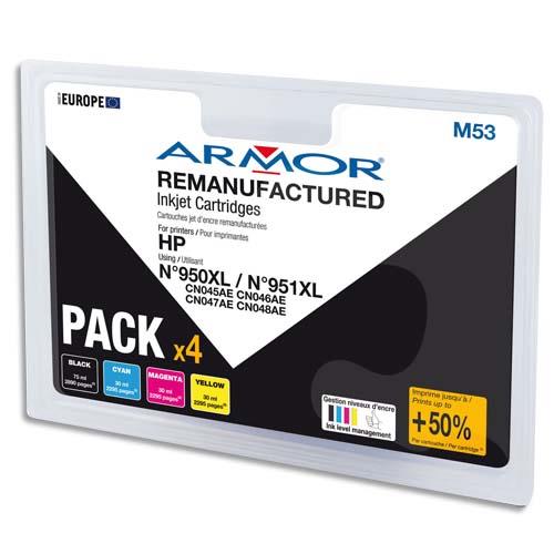 [706116] ARMOR Pack Jet d'encre compatible HP CN045AE BCMY B10312R1 (dont eco-taxe de 0,08 €)
