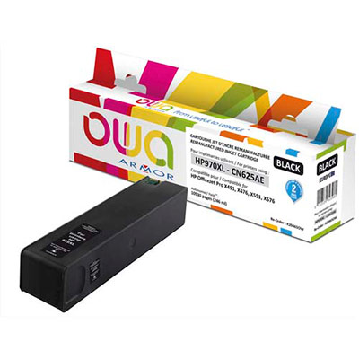 [706118] OWA Cartouche Jet d'encre compatible Noir HP CN625AE K20465OW