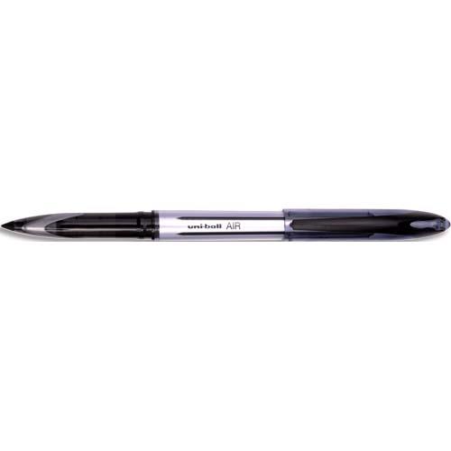 [706405] UNI-BALL Roller encre liquide Air 188 Noir. Bille 0,7 mm. Pointe cône plastique.