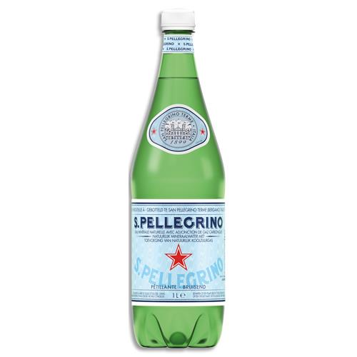 [711258] SAN PELLEGRINO Bouteille d'eau pétillante 1 litre minérale