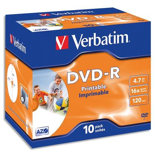[712897] VERBATIM tour de 25 DVD+RW 4x 43489 (dont taxe copie privée de 22,50 €)