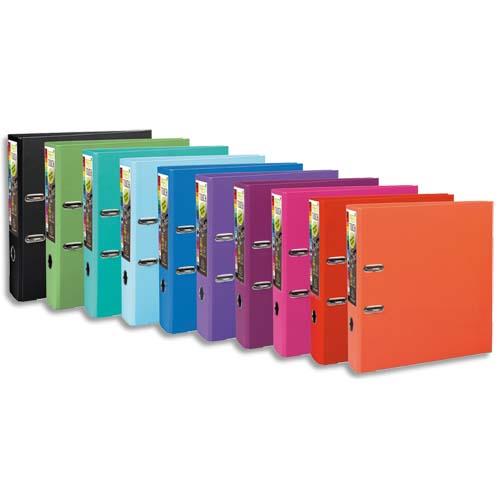 [141531] EXACOMPTA Classeur à levier en polypro PREMTOUCH dos de 8cm, coloris Assortis Tendance