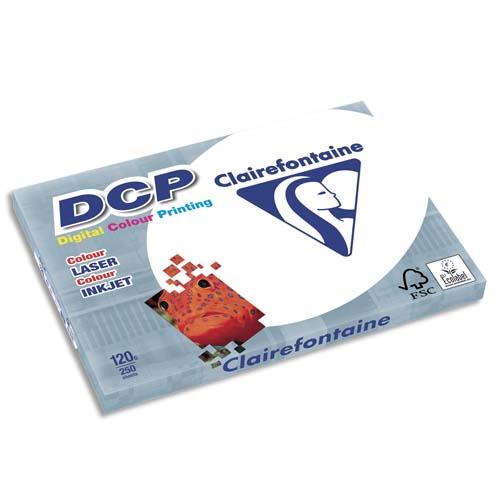 [732140] CLAIREFONTAINE Ramette de 250 feuilles papier Blanc DCP copieur, Laser, Jet d'encre couleur 120 gr A3