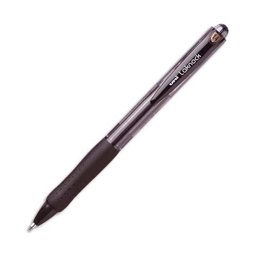 [732400] UNI-BALL Stylo bille rechargeable pointe large rétractable encre Noire corps avec grip LAKNOCK