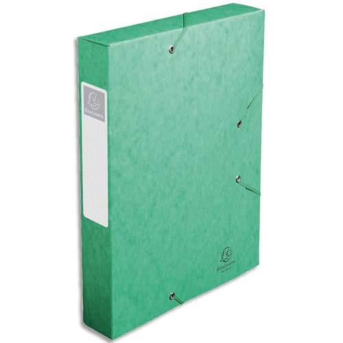[735878] EXACOMPTA Boîte de classement dos 6 cm, en carte lustrée 7/10e coloris Vert