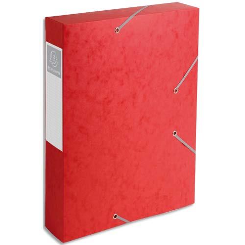 [735886] EXACOMPTA Boîte de classement dos 6 cm, en carte lustrée 7/10e coloris Rouge