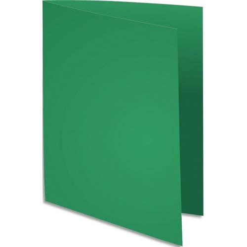 [735991] EXACOMPTA Paquet de 100 chemises FLASH 220 gr coloris Vert foncé, 100% recyclé