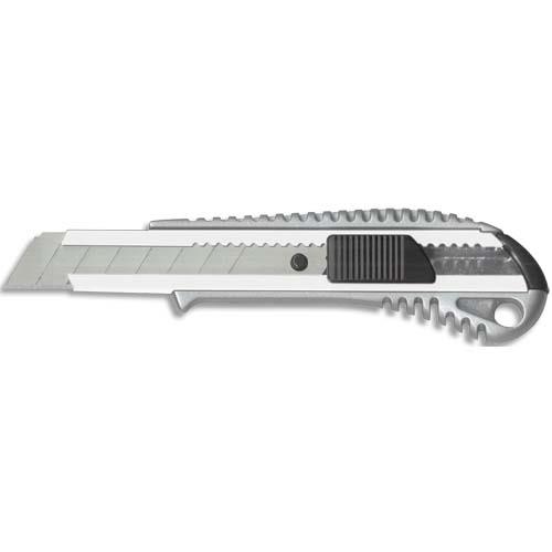[736213] WONDAY Cutter tout métal pour lame de 18mm, prise en main ergonomique, bouton pressoir autobloquant