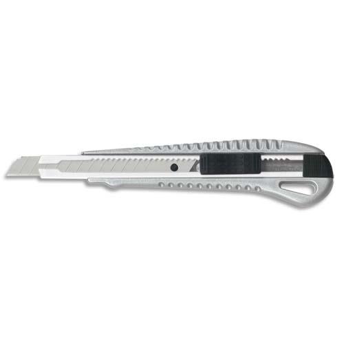 [736221] WONDAY Cutter tout métal pour lame de 9 mm, prise en main ergonomique, bouton pressoir autobloquant