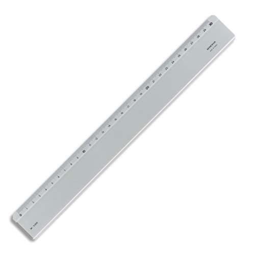 [743488] MINERVA Règle plate biseau anti-tâche en altuglas 30 cm