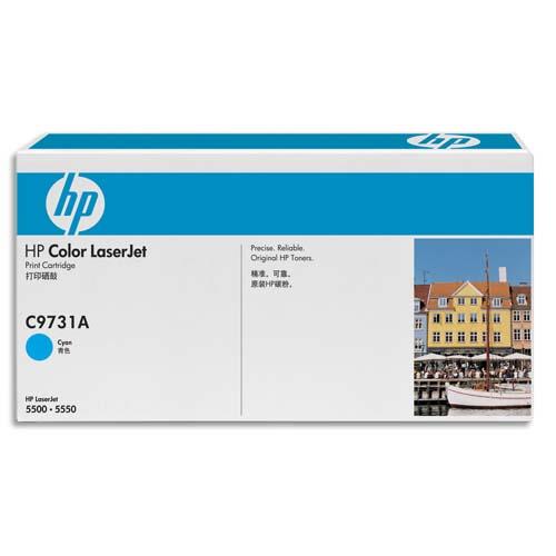 [746409] HP Cartouche Laser Cyan C9731A (dont eco-taxe de 0,20 €)