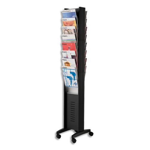 [751831] PAPERFLOW Presentoir de documents epi 16 cases Noir (dont eco-taxe mobilier de 1,32 €)