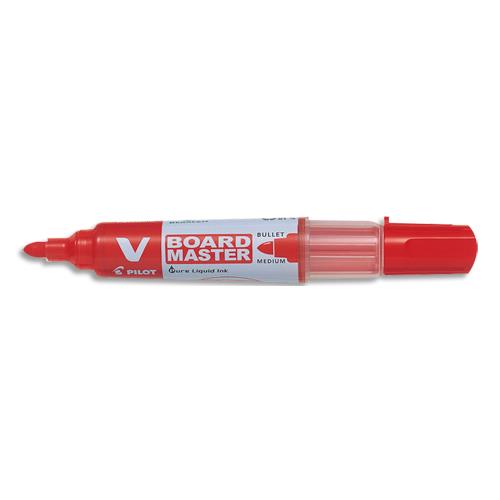 [756477] PILOT Marqueur effaçable à sec, pointe ogive, VBOARD MASTER Rouge de 355776