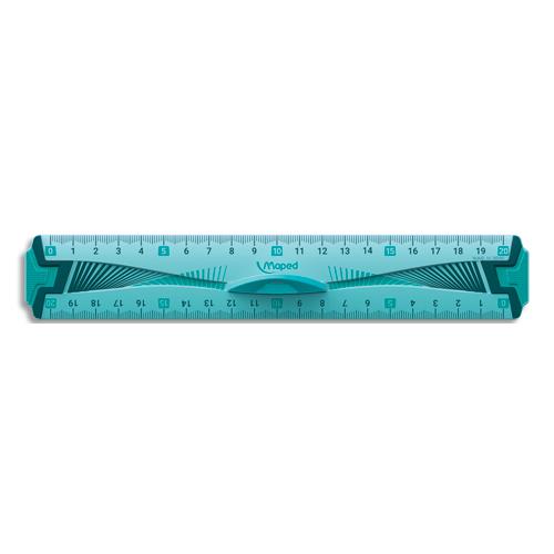 [763740] MAPED Double décimètre 20 cm - incassable - disponible dans différentes couleurs