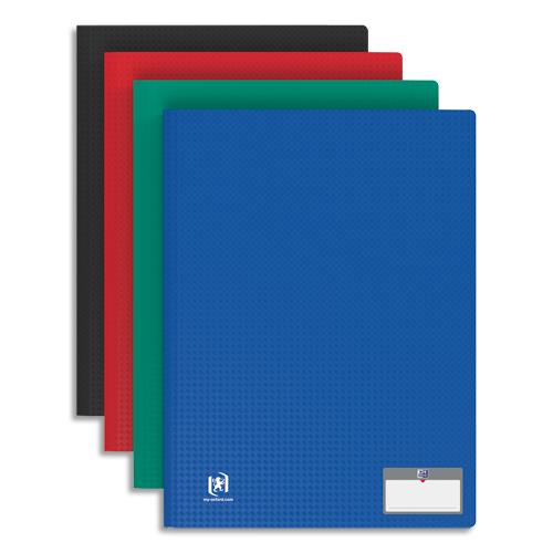 [763812] OXFORD Protège-documents Memphis 100 vues, 50 pochettes. En polypropylène opaque. Assortis classique