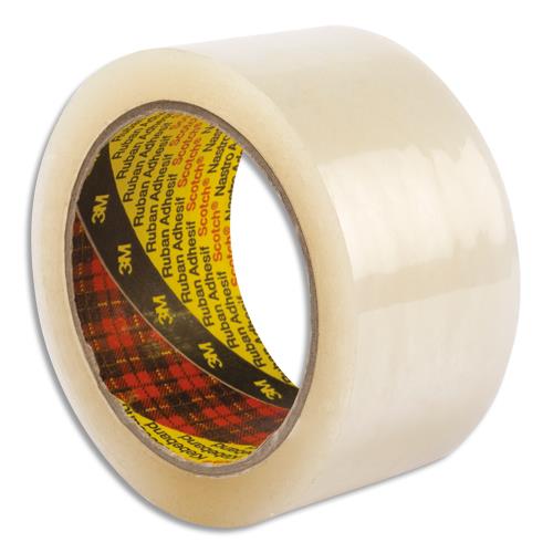 [763839] SCOTCH Adhésif d'emballage Low Noise polypropylène silencieux 50 microns H50 mm x L66 m Transparent BP626