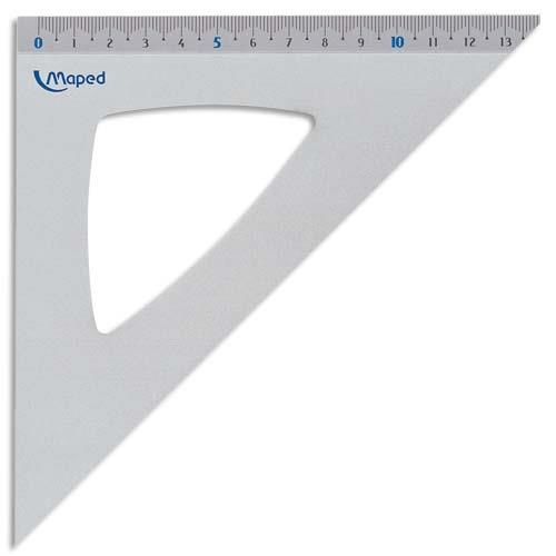 [763910] MAPED Equerre 45° 21 cm aluminium anodisé