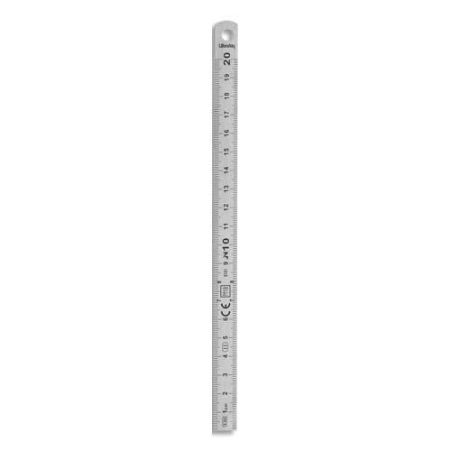 [763996] WONDAY Réglet inox 2 faces mm et 1/2mm 20 cm