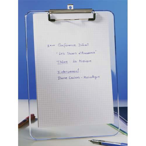 [770937] ALBA Porte-bloc plastique transparent