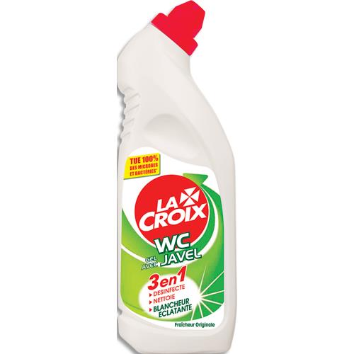 [777706] LA CROIX Flacon de Gel WC fraîcheur pure avec javel 750 ml nettoyant désinfectant anti-tartre 3 en 1