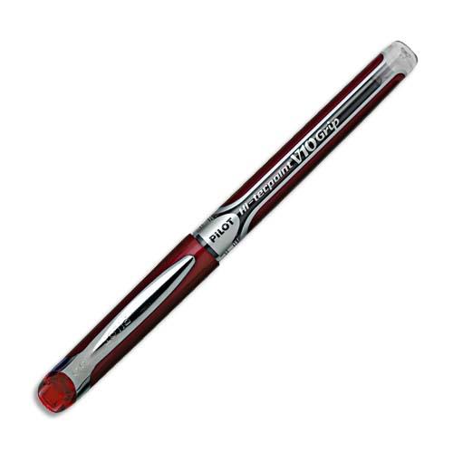 [780712] PILOT Stylo roller pointe aiguille V10 grip Rouge 2049300