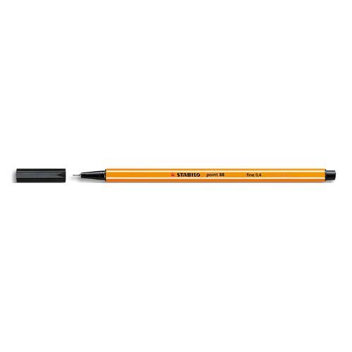 [791048] STABILO point 88 stylo-feutre pointe fine (0,4 mm) - Noir
