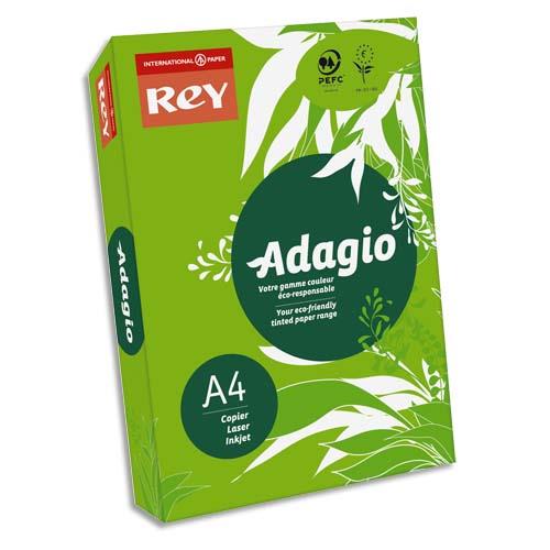 [024985] INAPA Ramette 500 feuilles papier couleur intense ADAGIO Vert intense A4 80g