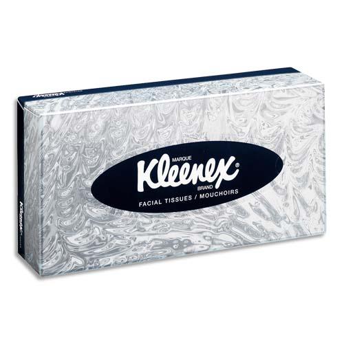 [806311] KLEENEX Boîte distributrice de 100 mouchoirs Blanc douceur extrème