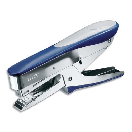 [818041] LEITZ Pince agrafeuse 5546. Agrafes Bébé (8/4). 15 feuilles. Métal/Bleu