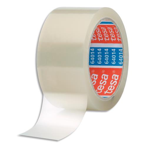 [844271] TESA Adhésif d'emballage Polypropylène sans solvant silencieux 45 microns H50mm x L100 mètres Transparent