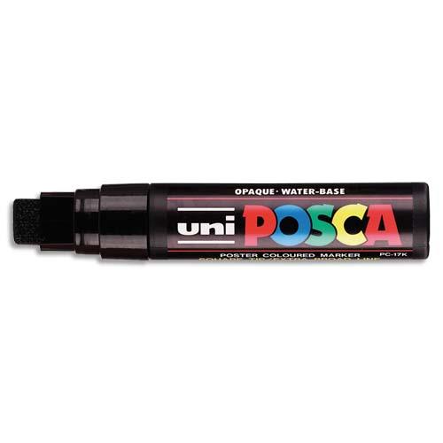 [855743] POSCA Marqueur peinture encre Noir à pigmentation et base eau pointe extra-large Noir PC17K N