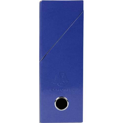 [143720] EXACOMPTA Boîte de transfert Iderama, carte lustrée pelliculée, dos 9 cm, 34x25,5cm, coloris Bleu foncé