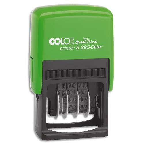 [856277] COLOP Dateur - Printer S 220 Green Line à encrage automatique. Hauteur caractères 4mm