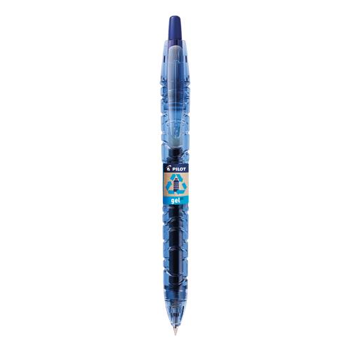 [856439] PILOT Roller pointe moyenne encre gel rétractable Begreen encre Bleue B2P 377464