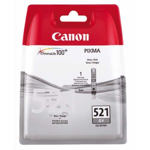 [875070] CANON Cartouche Jet d'encre Gris CLI521GY (dont eco-taxe de 0,01 €)