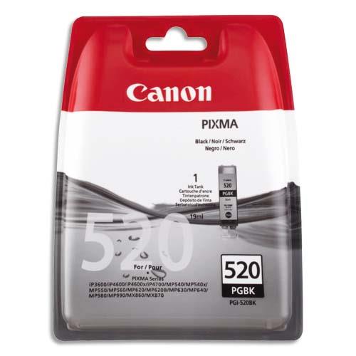 [877698] CANON Cartouche Jet d'encre Noir PGI520BK (dont eco-taxe de 0,01 €)
