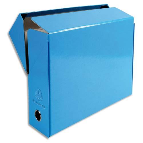 [143761] EXACOMPTA Boîte de transfert Iderama, carte lustrée pelliculée, dos 9 cm, 34x25,5cm, coloris Bleu clair