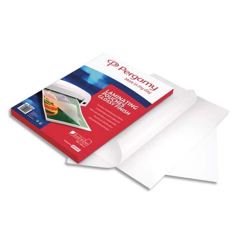 [900148] PERGAMY Boîte de 100 pochettes de plastification 2x250 microns A3 900148