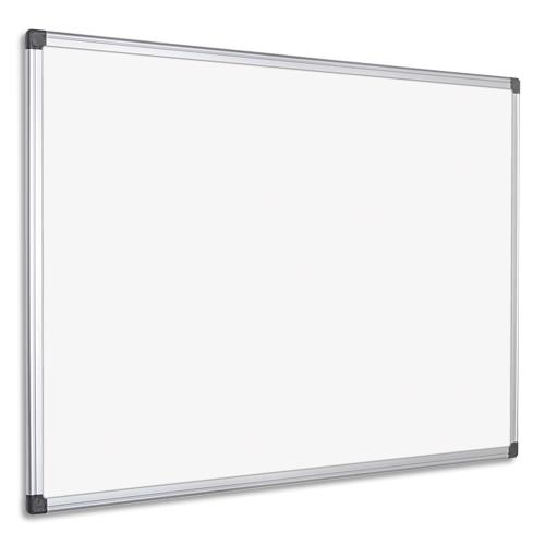 [900691] PERGAMY Tableau Blanc laqué magnétique, cadre aluminium, Format : L150 x H100 cm (dont eco-taxe mobilier de 0,55 €)