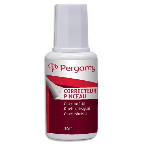 [900771] PERGAMY Flacon correcteur fluide avec pinceau, contenance 20 ml