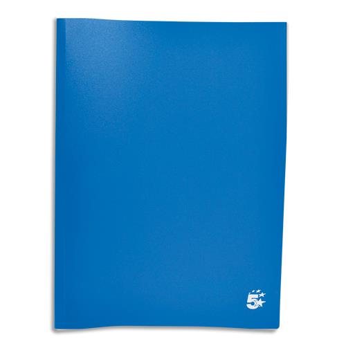 [901325] PERGAMY Protège-documents en polypropylène 80 vues Bleu, couverture 3/10e, pochettes 6/100e